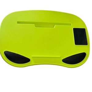 Lapgear Smart Media Desk Neon Green Lap Desk with Black Accents